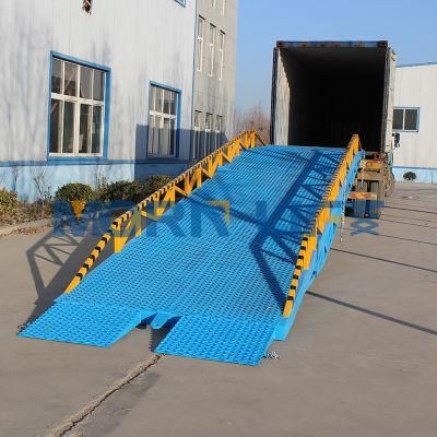 Adjustable CE Approved 6-15ton Hydraulic Mobile Truck Container Load Unload Dock Yard Ramp
