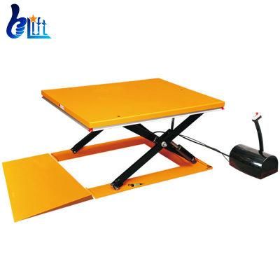 1m Workshop Hydraulic Cargo Lifter Electric Scissor Lift Tables