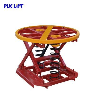 2000kg Pallet Turntable Goods Level Loader Pallet Postioner Lift