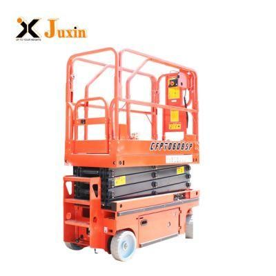 6m Aerial Work Platform Mini Scissor Lift Platform Self Propelled Electric Scissor Lift