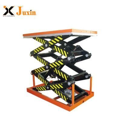 1t-10t Stationary Scissor Lift Platform Hydraulic Lift Table