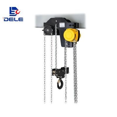 Headroom Hoist Hand Push Trolley Chain Block