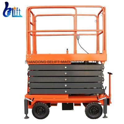 Heavy Duty Manual Mobile Hydraulic Platform Semi Electric Lift