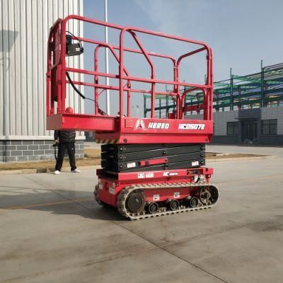 Tracked Crawler Type Fully Automatic Aerial Working Lifting Platform Man Lifter Scissor Lift Use in Harsh Conditions