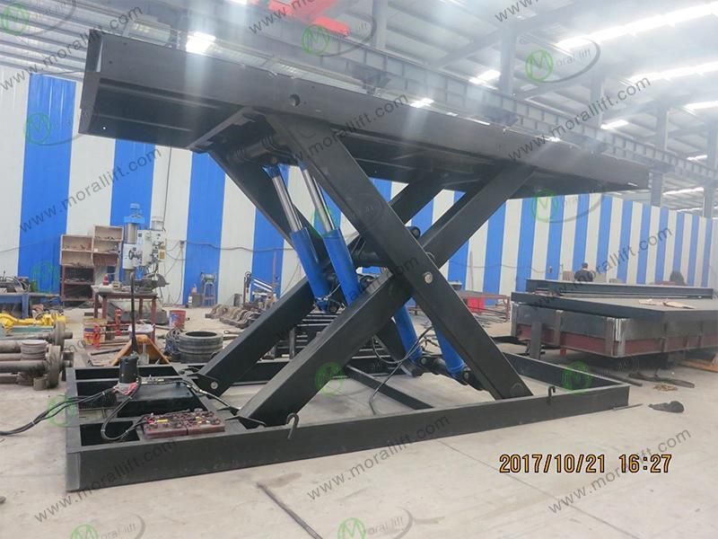 Hydraulic Basement Car Lift with Roof