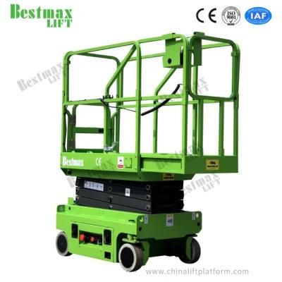 240kg Load Mini Self Propelled Scissor Lift with Hydraulic Turning Wheels