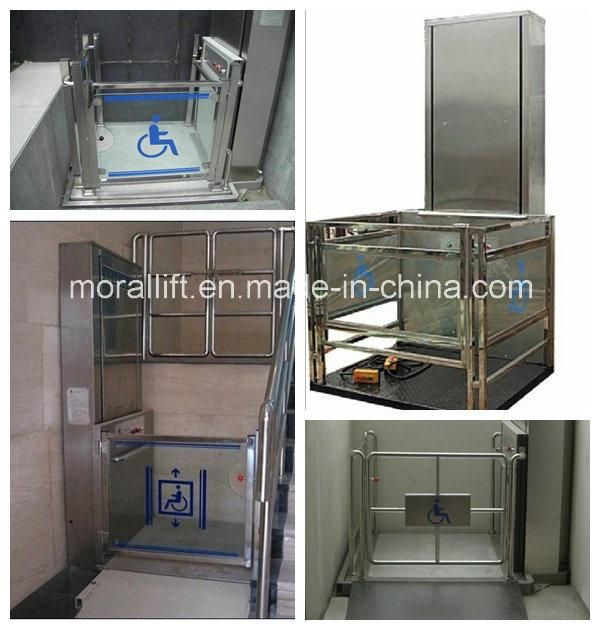 Vertical Residential Platform Lift with Safety Edges