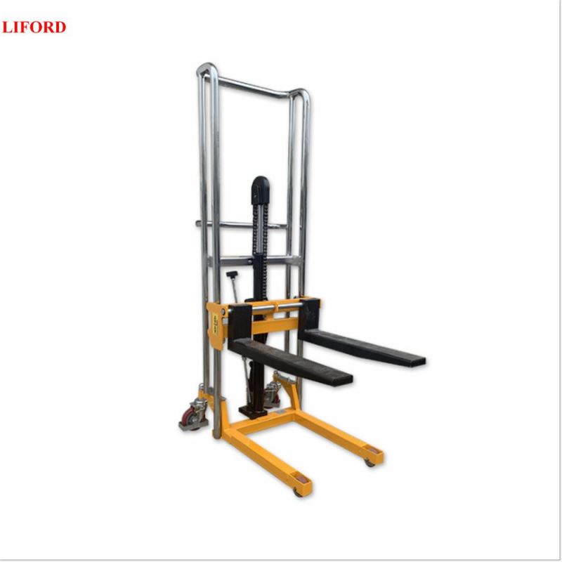 400kg Adjustable Fork Type Light Duty Hand Stacker (PJ Series)