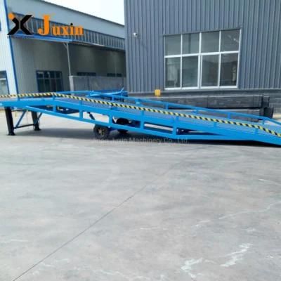 5-15t Heavy Duty Warehouse Hydraulic Yard Ramp Container Dock Ramp Mobile Loading Ramp for Forklift Truck