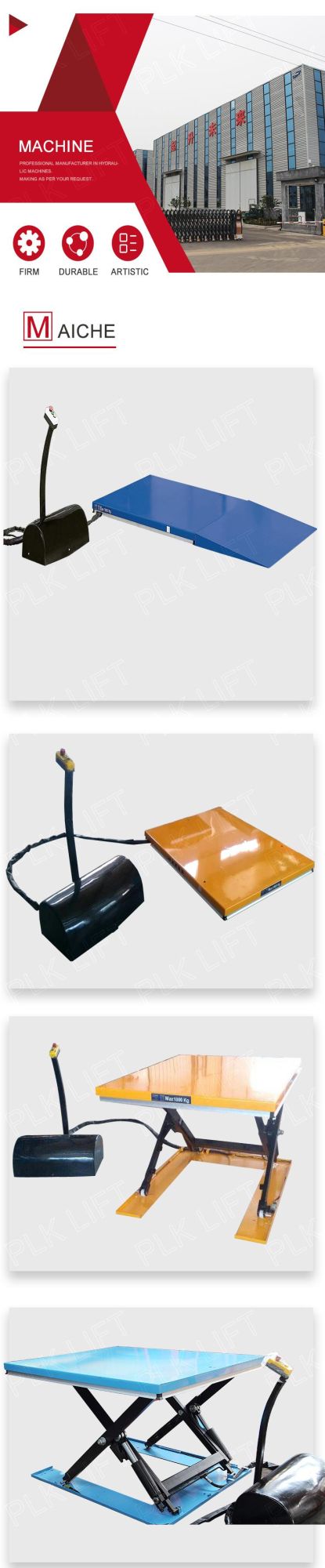 Low Profile Hydraulic Table Scissor Lift