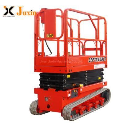 6m Aerial Platform Crawler Hydraulic Lift Table Mobile Electric Scissor Lift Price