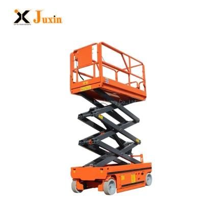 Juxin 4m 6m Full Electric Mini Scissor Lift Platform