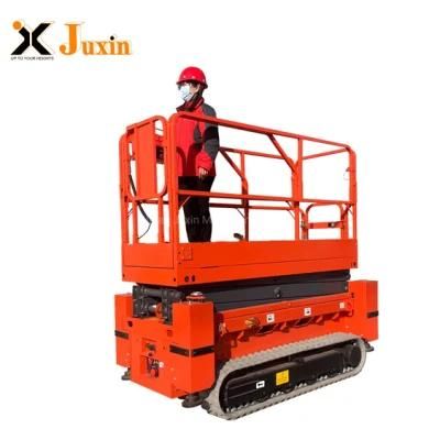 Mobile Aerial Platform Self-Propelled Man Lift Rubber Crawler Scissor Lift