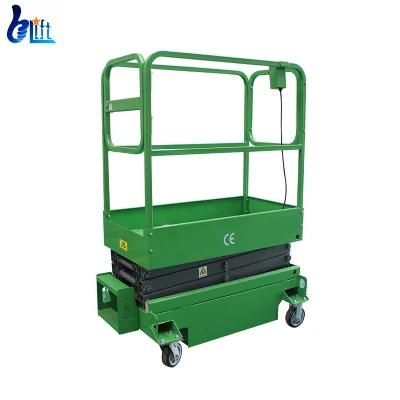Shopping Mall Use Semi-Electric Mini Samll Scissor Electric Lifter
