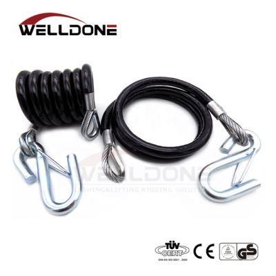 Customized Quality S Type Spring Hook Steel Wire Rope Tow Car Cable Slings