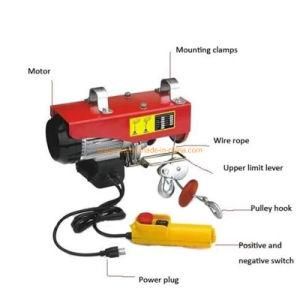 Ce Certificate Mini Small Lightweight Construction Wire Rope Electric Hoist