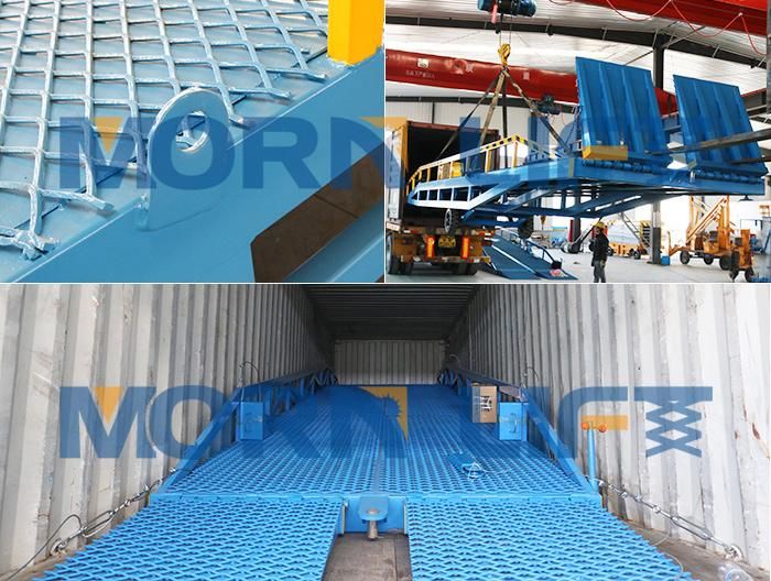 15t Hydraulic Electric/Manual Truck/Mobile Container Forklift Load/Loading Dock Leveler Platform Yard Ramp