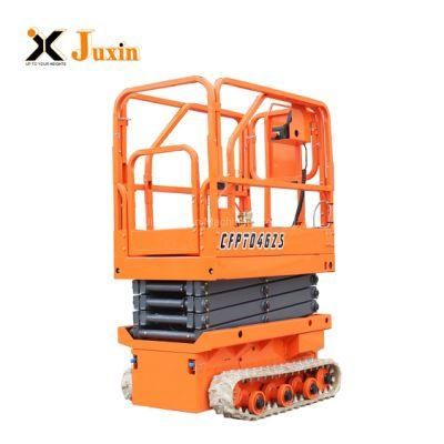 Small Battery Power Electric Self Propelled Crawler Scissor Lift