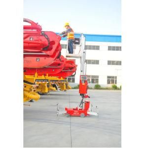 Electric Type Aerial Work Platform with Single Mast 8-14m Lift Height