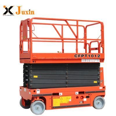 14m Self Propelled Scissor Lift Table Hydraulic Scissor Lift with DC Battery CE