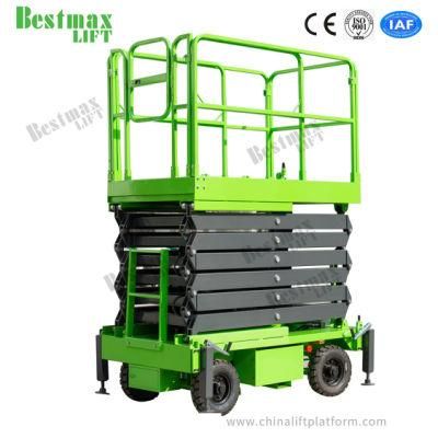 500kg Loading Capacity Mobile Scissor Lift Platform Man Lift