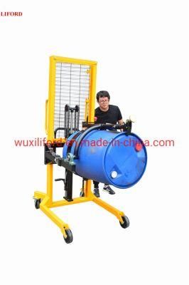 China Supplier 450kg Da450-1 Hand Drum Rotating Lifter with Weighing Scale