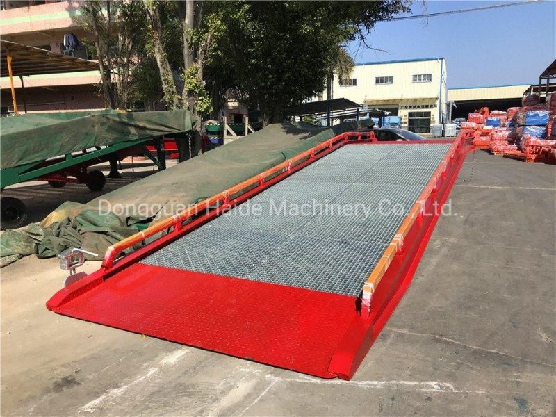 Ce-Approved H-Beam Mobile Loading Ramps with 10 Ton Capacity