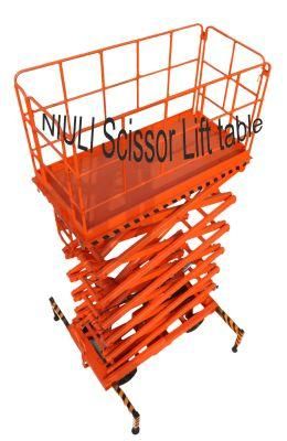 1 Ton Lift 9 Meter Scissor Movable Lift Table Truck
