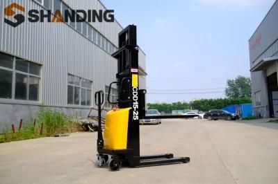 1500kgs, 2meters Electric Forklift Battery Hydraulic Stacker