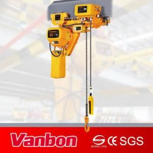 1t Low- Headroom Single Speed Electric Chain Hoist