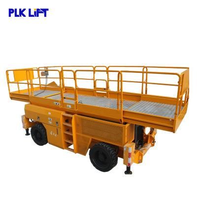 15m 680kg Diesel Powered Heavy Duty Lifting Equipment Hydraulic Scissor Lift