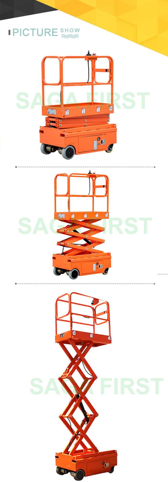Ce Certified Electric Self Propelled Portable Scissor Lift