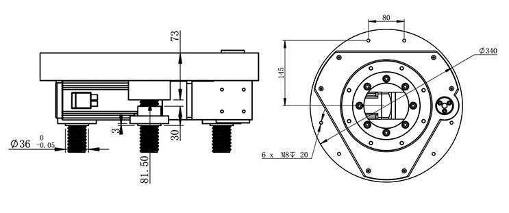 Hot Sell 300kg Load Lifting Table for Agv (TZDS-24-400)