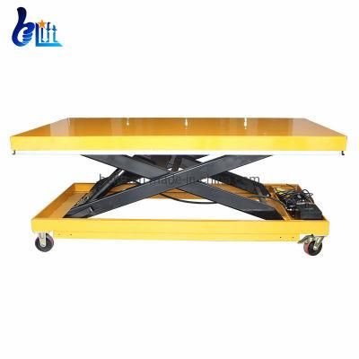 2m Small Movable Lifting Platforms Electric Hydraulic Scissor Lift Table