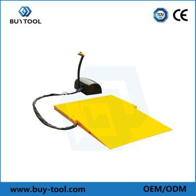 1000 Kg Unique Floor Mounted Scissor Lift Table Electric with External Cabinet 1.1kw