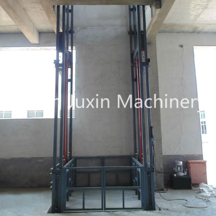 2018 Hot Sale Brand Warehouse Use Hydraulic Guide Rail Cargo Lift Warehouse Cargo Lift