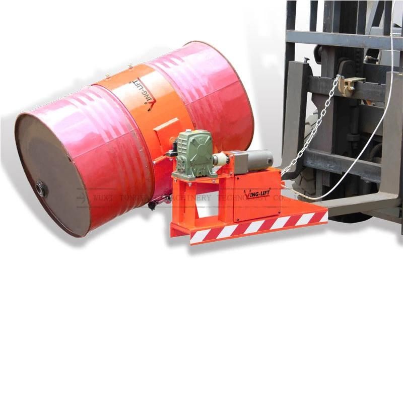 HK300 Drum Tilter Electric Rotation Fork Mounted Drum Carrier