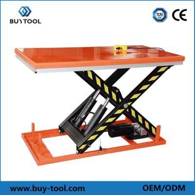 China Manufacturer Best Price Material Handling Electric Hydraulic Lift Table 2t
