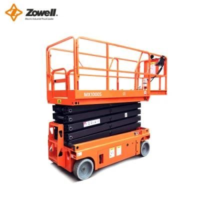 Scissor Lift Zowell Extension Hydraulic Aerial Work Platform Elevator with CE Hot Sale