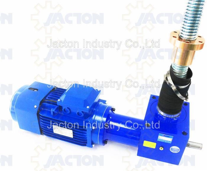 Best Gear Moter Jack Screw, Electric Screw Jack Can Also Be Called Motorized Screw Jack, It Includes a Worm Gear Screw Jack and an Electric Motor