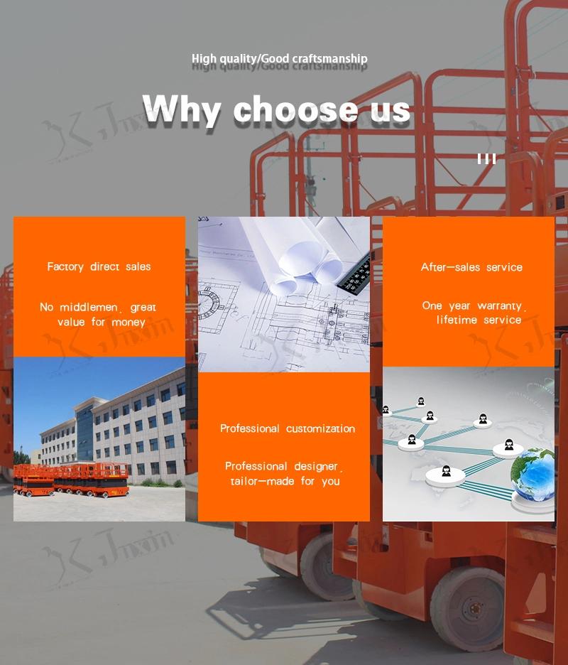 High Quality Self Propelled Professional Electric Scissor Lift Factory Use Elevator Cheap Price for Sale