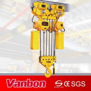 Heavy Capacity Hoist, 15 Ton Electric Chain Hoist (WBH-15006SF)