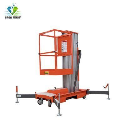 5m Aluminum Alloy Aerial Man Working Ladder Lift Platform