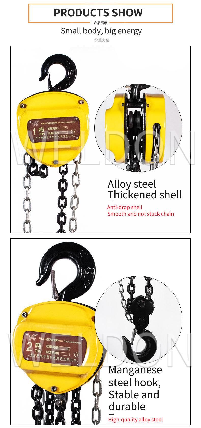 Easy Carrying 2ton 3m Chain Block Manual Hoist