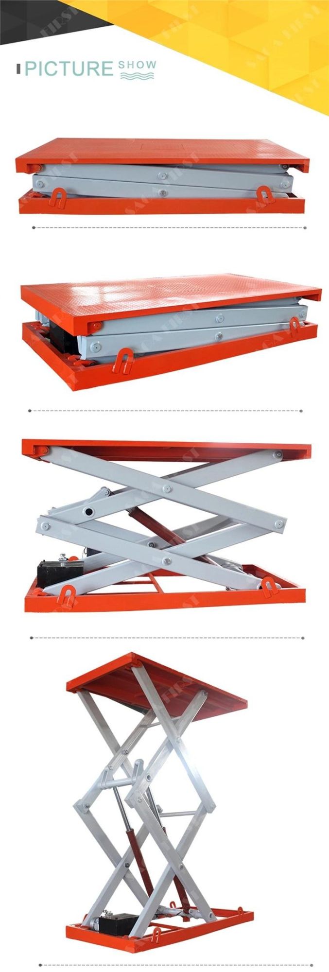 1000kg to 3000kg Fixed Hydraulic Lift Elevator with Best Price