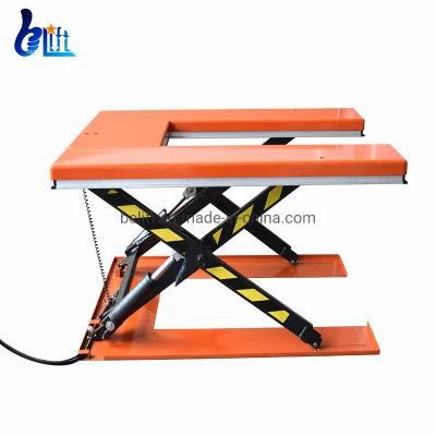 2ton Small Low Profile U Shape Electric Pallet Scissor Lift Tables
