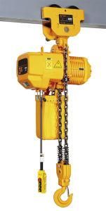 1t Alloy Shell Electric Chain Hoist with Manual Trolley