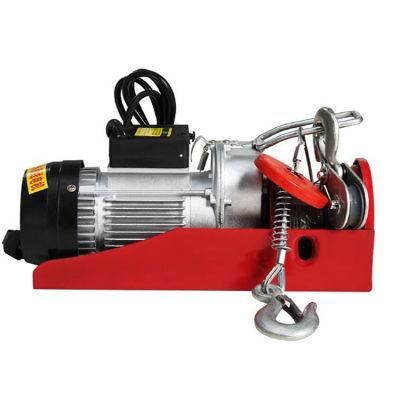 CE Quality 110V PA250 Mini 500kg Wire Rope Electric Hoist