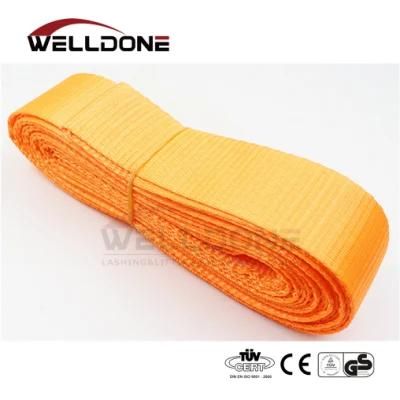 10 Ton 300mm Width Polyester Orange Colour Endless One Way Webbing Sling