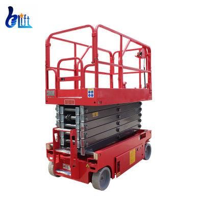6m-12m Load 300kg Hydraulic Mobile Goods Lift Electric Single Person Material Machine Garage Scissor Lift